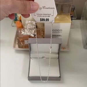 Sterling silver 18” necklace